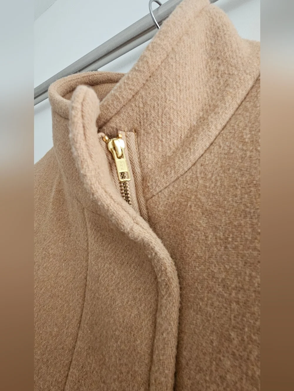 J. Crew Factory City Coat Heathered Acorn Size 16 - Picture 3 of 8